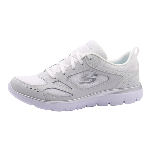 Skechers Dynamight 2.0 - Eye to Eye con Memory Foam - Color Blanco/Plata
