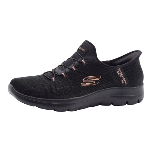 Skechers Hands Free Slip-ins: Skech-Air Court - Homegrown - Color Negro/Dorado