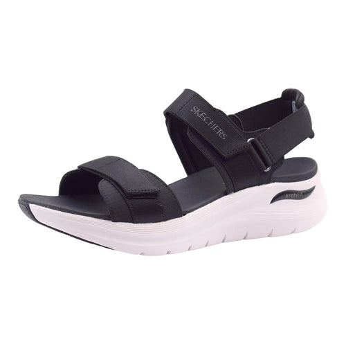 Sandalias Skechers Arch Fit: Sunshine - My Life con Soporte de Arco Certificado - Color Negro