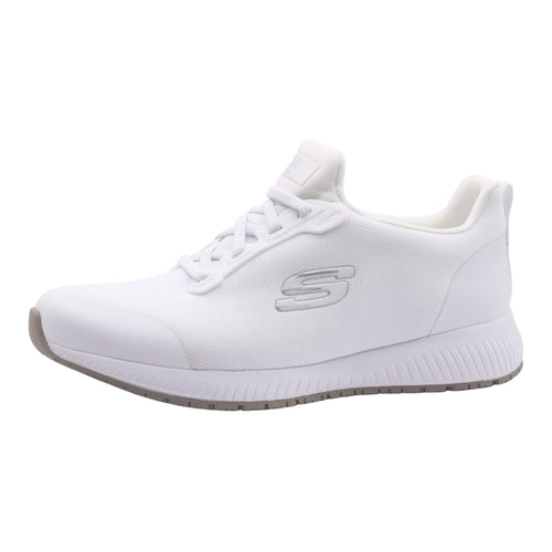 Zapatillas de Trabajo Skechers Squad SR Antideslizantes - Color Blanco