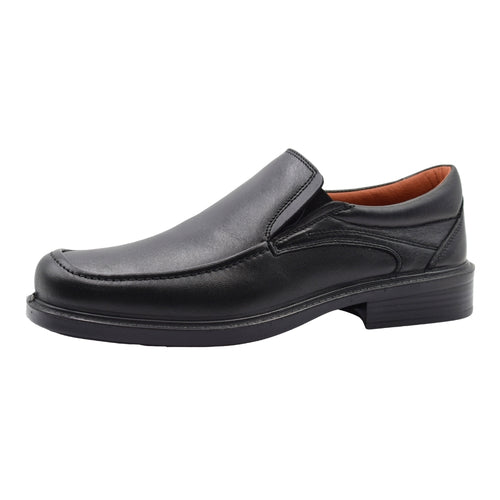 Zapatos de Trabajo y Vestir Luisetti Sin Cordones - Piel de Cordero Extra Flexible Negra
