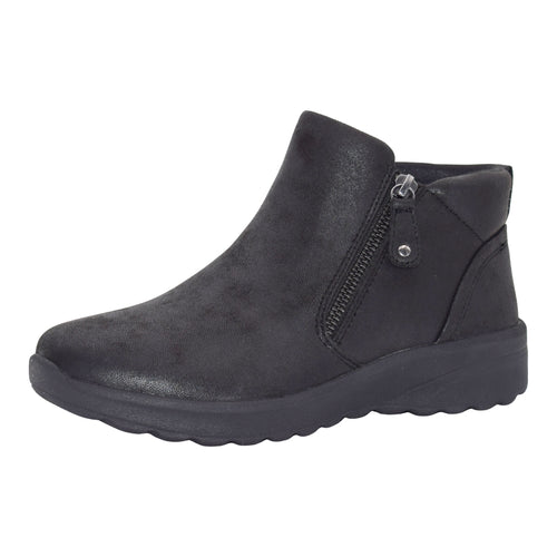Botines Deportivos de Mujer Skechers On-the-GO Lovely Vibe - Fall In Bloom 158952 con Cremallera Lateral, Plantilla Air-Cooled Goga Mat™ y Amortiguación Ultra GO® - Color Negro