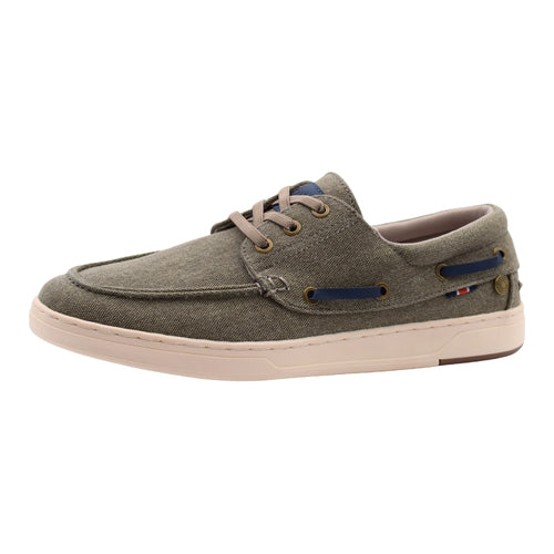 Zapatos Náuticos Refresh en Lona Vegana- Color Camel