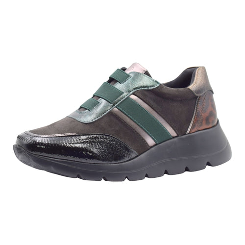 Zapatillas Confort Amarpies con Plantilla Soft - Color Negro/Verde