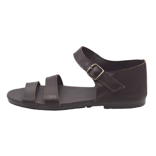 Sandalias de Nazareno de Piel Natural – Hebilla Ajustable y Suela Antideslizante para Semana Santa color Marrón