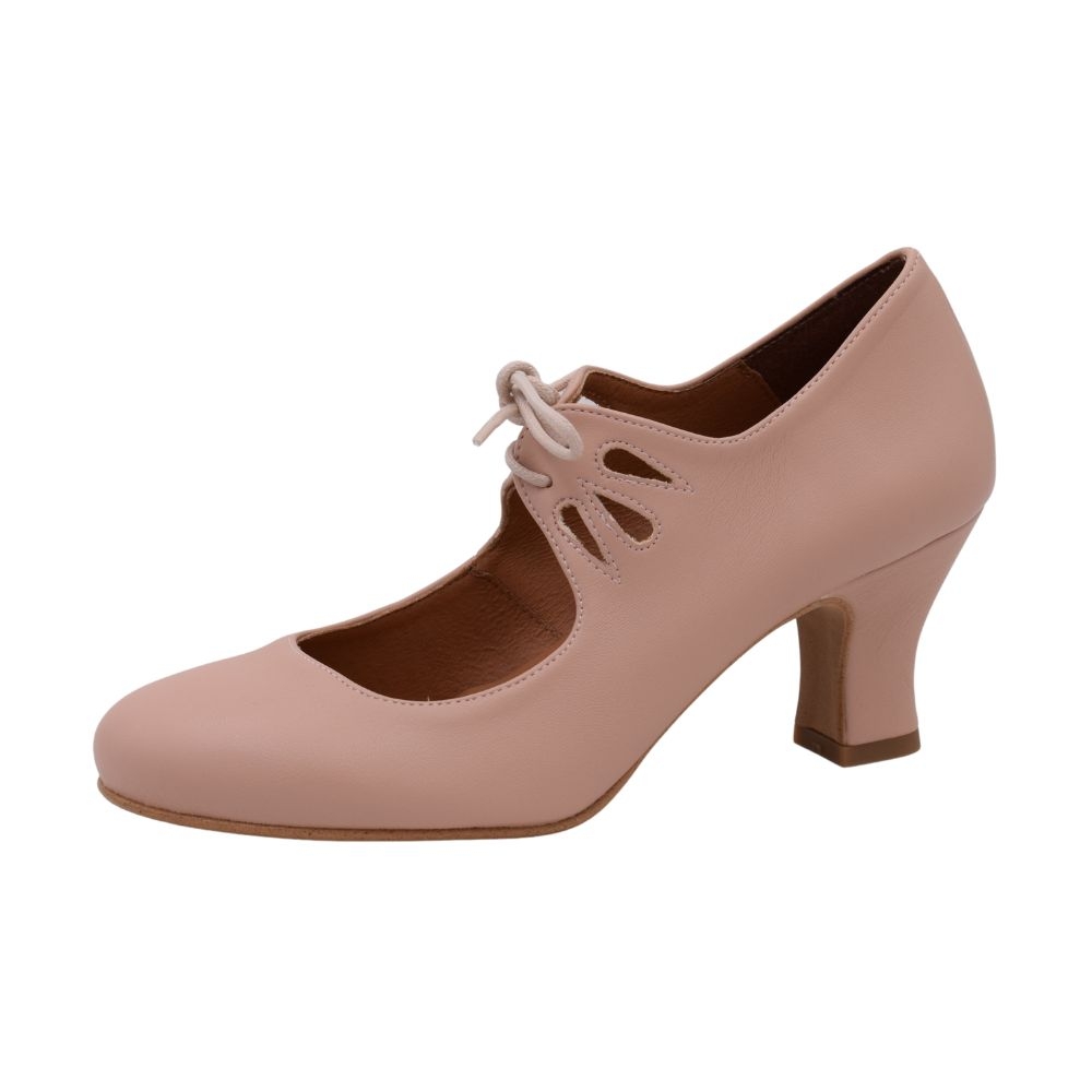 Zapato baile Flamenco para Mujer- Color Beige